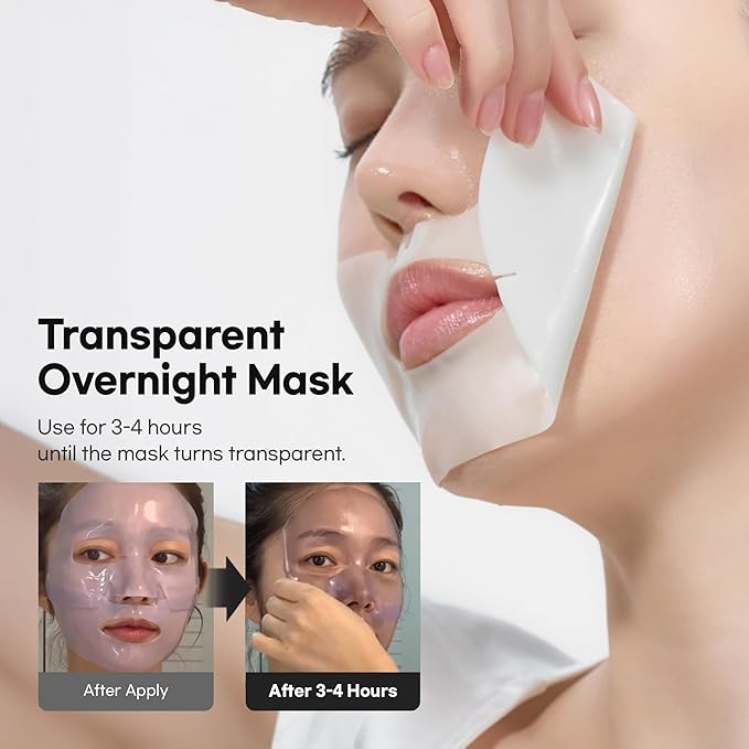 Slow Aging Phyto Collagen Gel Mask, Collagen, Overnight Hydrogel Mask, 4+1 Pack