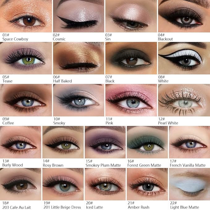 Kaely Pressed Single Eyeshadow Makeup, Light Nude Brown Matte Highly Pigmented Monochrome Eye Shadow Palette, Waterproof Neutral Powder Mini Eyeshadow, sombras para ojos, Lightweight Blendable, 13