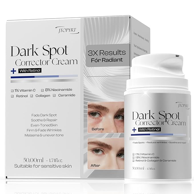 Dark Spot Correcting Cream: Retinol & Vitamin C Advanced Facial Treatment for Hyperpigmentation Natural Ingredient - Dark Spot Remover for Face and Body 1.7 floz
