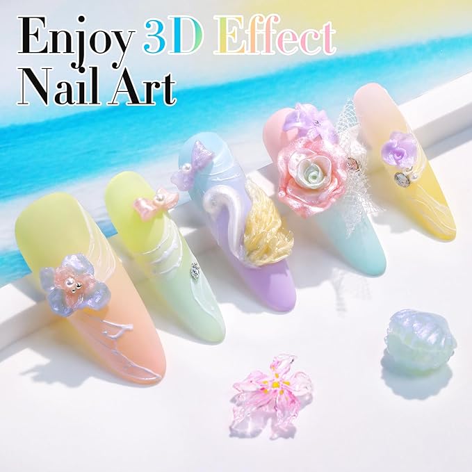 Double Rhythm 3D Nail Gel Pearl Solid Sculpting for Nail Art Non-Sticky Hard for Building Carving Molding Extension Soak Off UV/LED Nail Art Salon Home DIY 0.5 Oz (Yellow-Silk 07)