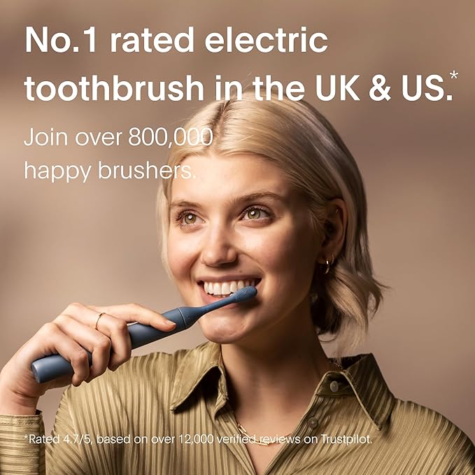 SURI 1.0 Sonic Electric Toothbrush | 40+Day Battery | Designed in California | Sustainable Electric Toothbrush for Adults | Travel Toothbrushes | Tooth Brush | Blue