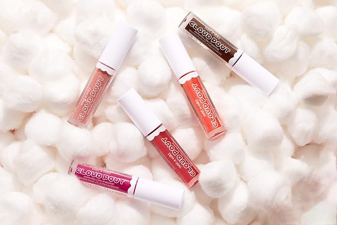 Liquid Lipstick By Wet n Wild Cloud Pout Marshmallow, Light Pink Cloud Chaser | Matte Lip Cream Mousse | Argan Oil | Vitamin E (Pack of 3)