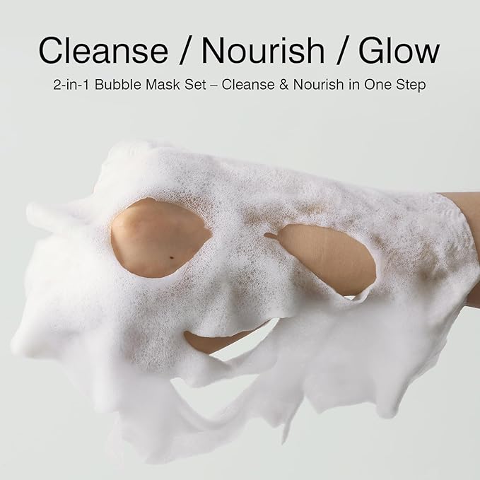 Facial Masks Skincare for Women,Bubble Moisturize Face Mask Sheet for Girl,Hydrating Face Mask for All Skin Types,Dry Skin & Sensitive Skin(8-Packs)