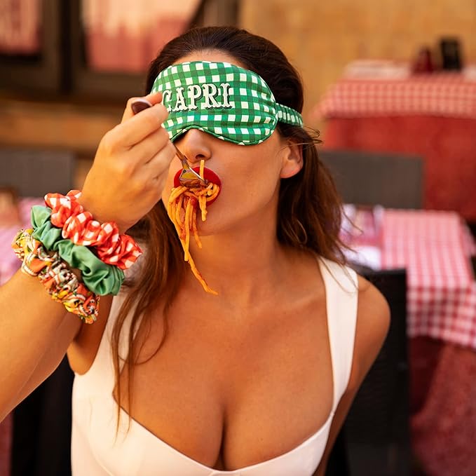 slip Pure Silk Sleep Mask - 100% Pure 22 Momme Mulberry Silk Eye Mask - Comfortable Sleeping Mask with Elastic Band, Capri, Amazon Exclusive