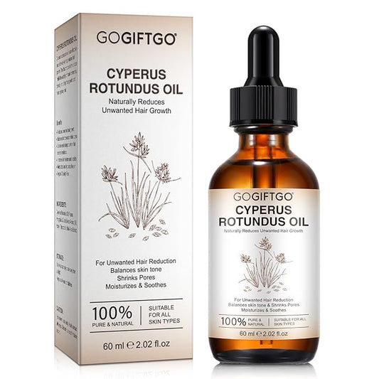 Cyperus Rotundus Oil,Cyperus Oil,Cyprus Rotundus Oil for Hair Removal,Cyperus Oil Natural, Soothing and gentle,Reducing Body Hair Growth,Smooth Skin & Hair Removal,60ml