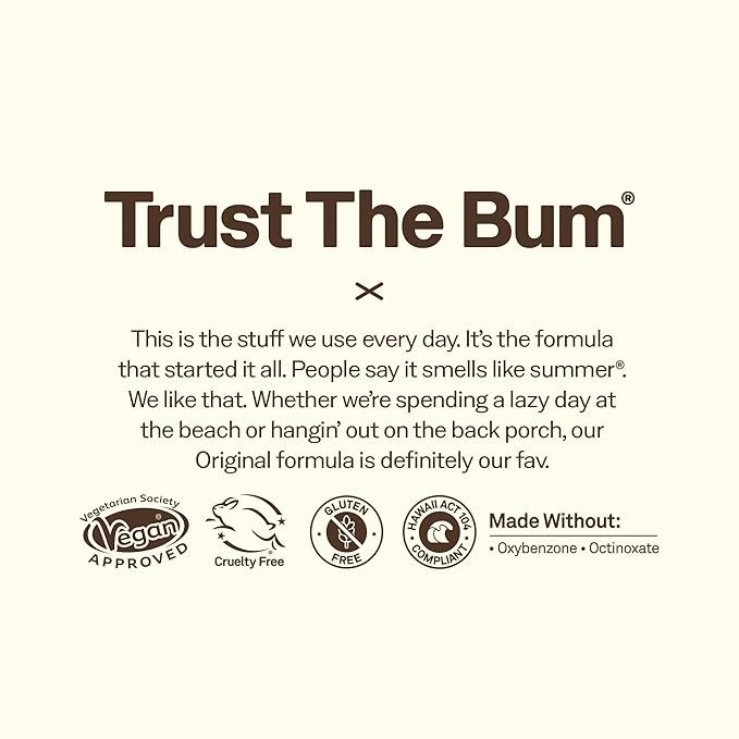 Sun Bum Original SPF 40 Face and Body Sunscreen Stick - Water resistant Broad Spectrum Facial Sunscreen - Hawaii 104 Act Compliant (Made Without Octinoxate & Oxybenzone) - Travel Size - 0.7 oz