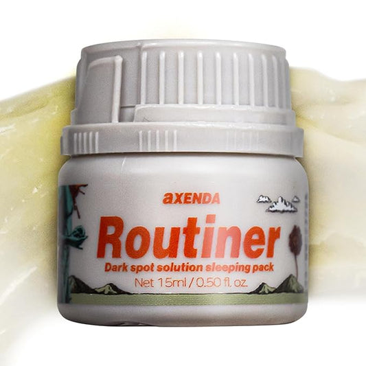 AXENDA Routiner, Gentle Exfoliating Sleeping Peel Pack, Dull, Pigmentation, Blackhead, Acne, Sensitive Skin, Korea skin care, AHA,BHA, PHA, 15ml/0.50 fl.oz.