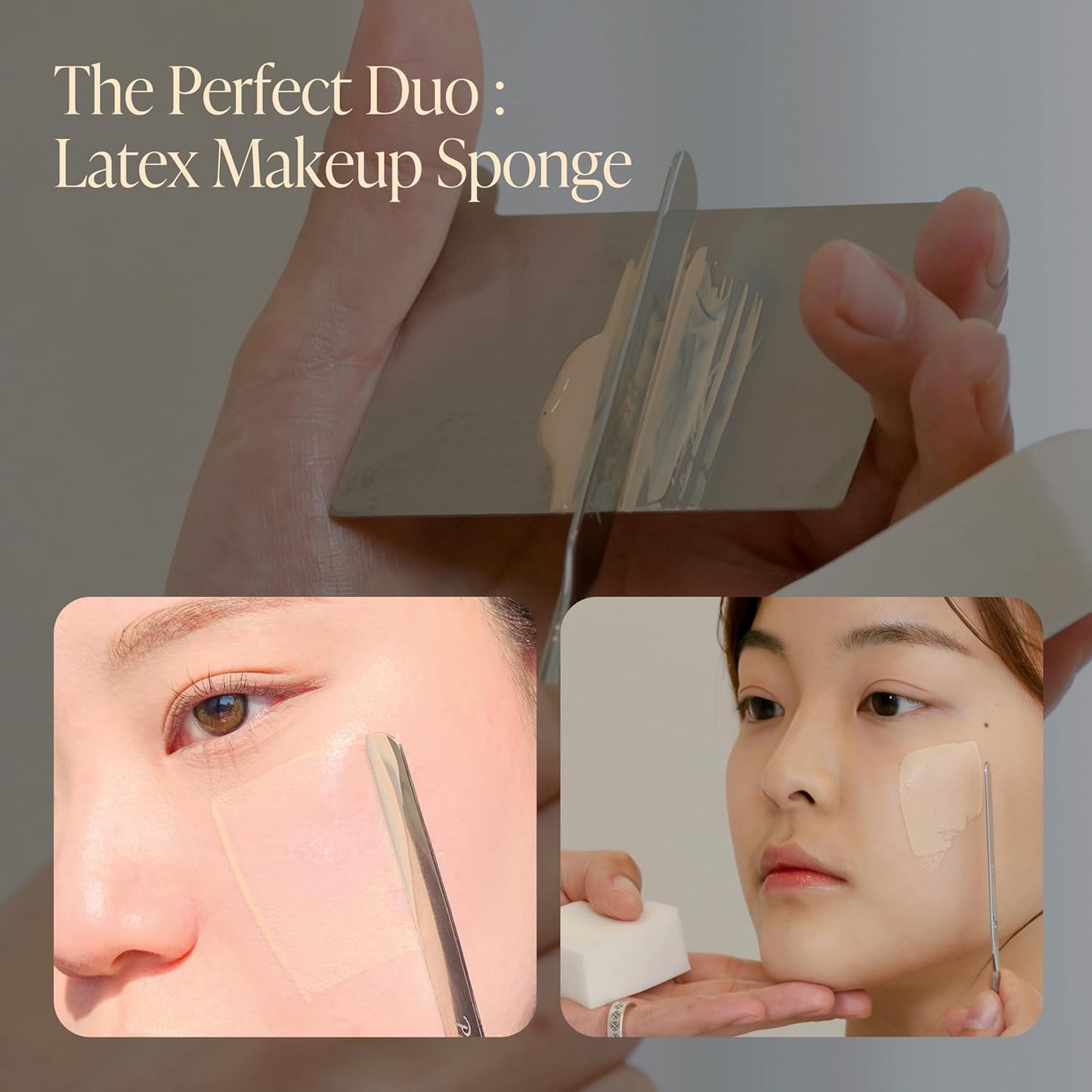 Piccasso Makeup Sponges for Foundation 20P – Latex Square Sponges for Face Makeup, Long-Lasting Sponges with Coating Surface, Ideal for High-Adherence & Hygienic Daily Use