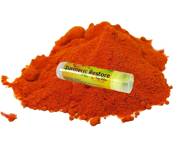 Turmeric Lip balm (3 Pack) | Natural Lip Balm | Organic Lip Balm | Natural Lip Balm | Lip Moisturizer | 100% Natural Ingredients | Habbie Beauty Supplies (5 Pack)