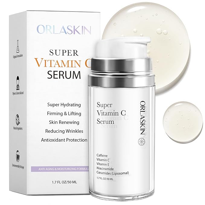 Super Vitamin C Serum For Women Over 70,Vitamin C Face Serum For Women Anti Aging Dark Spot Remover For Face Skin Care, Targets Age Spots, Wrinkles, Brightening, Pore Minimizer, Hydration 1.7fl Oz