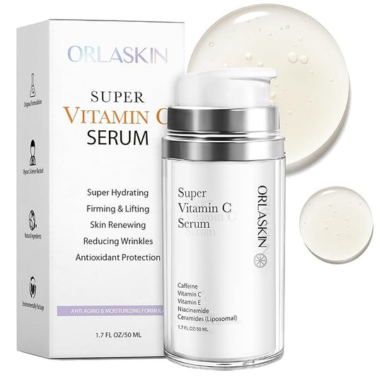 Super Vitamin C Serum For Women Over 70,Vitamin C Face Serum For Women Anti Aging Dark Spot Remover For Face Skin Care, Targets Age Spots, Wrinkles, Brightening, Pore Minimizer, Hydration 1.7fl Oz