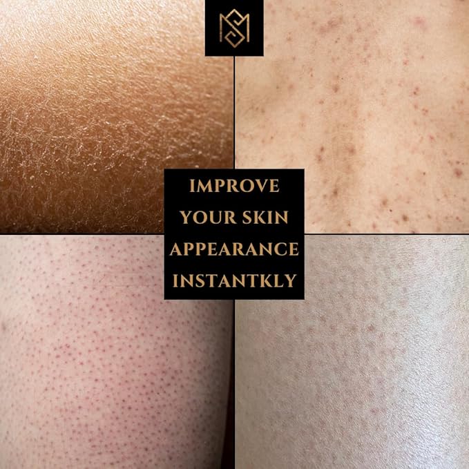 Exfoliating Glove Kessa Mitt Body Scrubber - Dead Skin Remover Shower Glove for Dead Skin Scrubbing and Deep Pore Cleansing - by MoroccanSource (1 Pack Black with soap Sample)