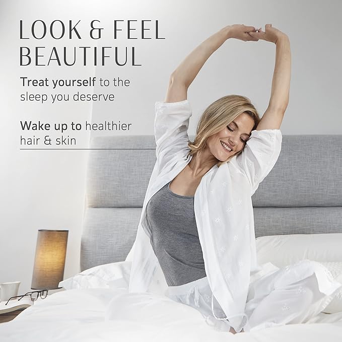 Your Face Pillow-Back Sleeper Beauty Pillow, Cervical Neck Pillow Contour Memory Foam Pillow, Ergonomic Neck, Back & Shoulder Support. Back Sleeping Reduces Pressure on Skin - Standard with Satin Case