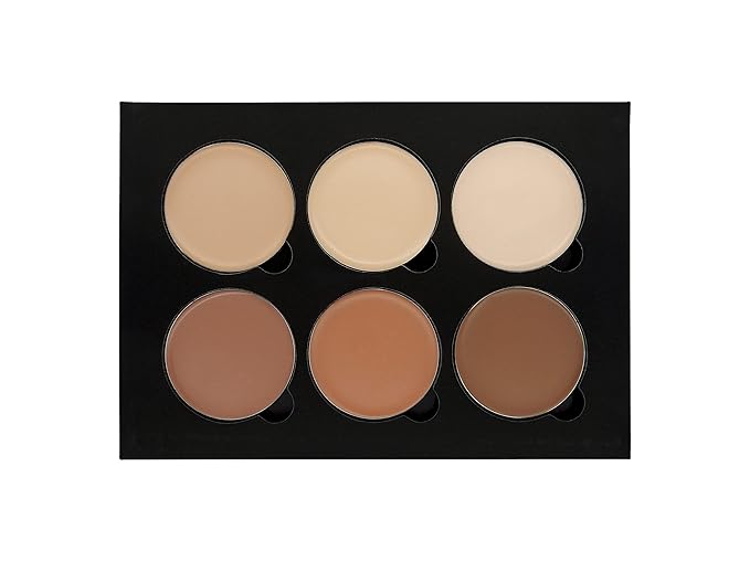 W7 Lift & Sculpt Cream Contour Kit - Concealing, Highlighting & Contouring Makeup Palette - Step-by-Step Instructions Included