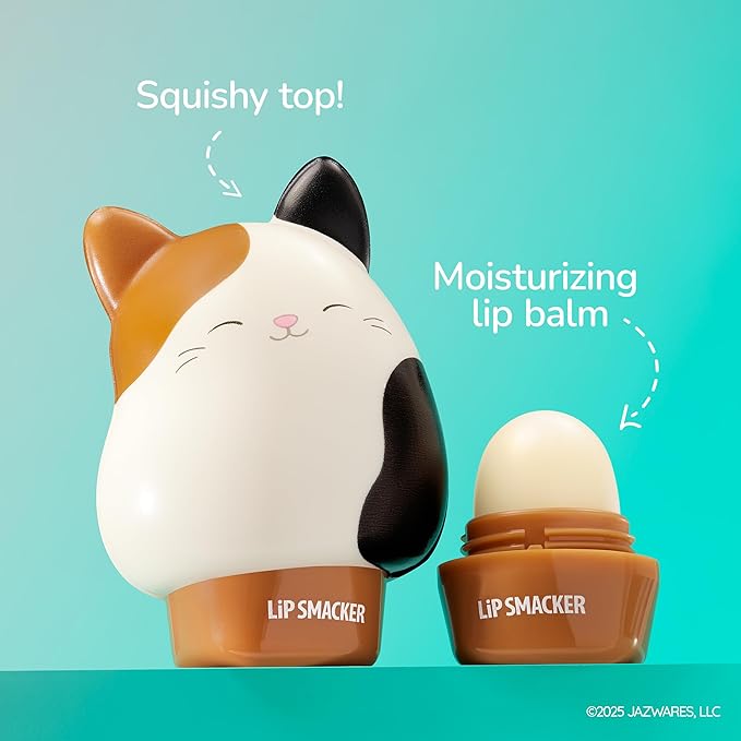 Lip Smacker Squishmallows Moisturizing Lip Balm,Fun Soft Squishy Collectible Top,Hydrates & Smooths - Cam