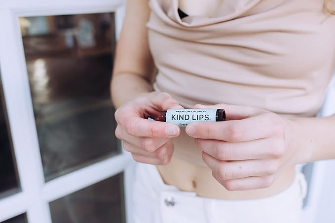 Kind Lips Lip Balm - Nourishing & Moisturizing Lip Care with Shea Butter, Beeswax & Vitamin E | Sweet Mint Flavor | 0.15 Ounce (Pack of 3)