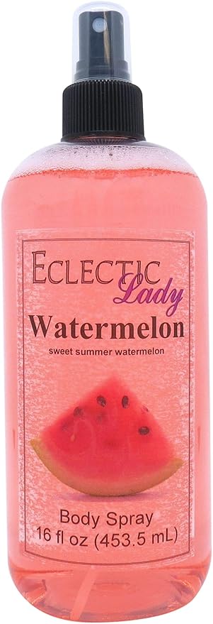 Eclectic Lady Watermelon Body Spray, 16 ounces, Body Mist for Women with Clean, Light & Gentle Fragrance, Cologne with Soft, Subtle Aroma For Daily Use