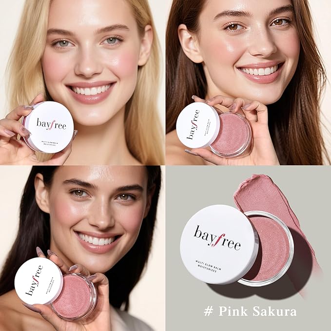 Multi Glow Balm Set, Cream Blush with Double-ended Brush, Radiant Finish, Hydrating, Creamy, Radiant Finish, Lightweight & Blendable Color, Face Balm