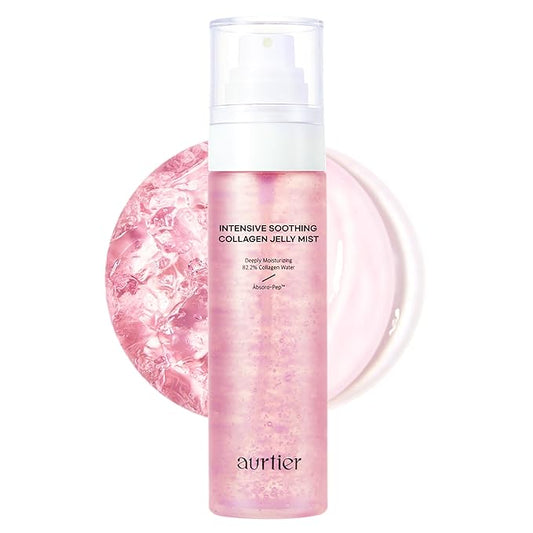 Intensive Soothing Collagen Jelly Mist, Deep Hydration, Elasticity, Moisturizer, Glow & Dewy, Face mist, Spray, Hyaluronic Acid, Lightweight Gentle for All Skin, Korean Skin Care 3.38 fl oz