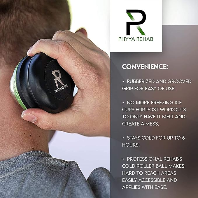 Massage Ice Roller Ball - Roller for Muscles Deep Tissue - Cold Therapy - Plantar Fasciitis Roller