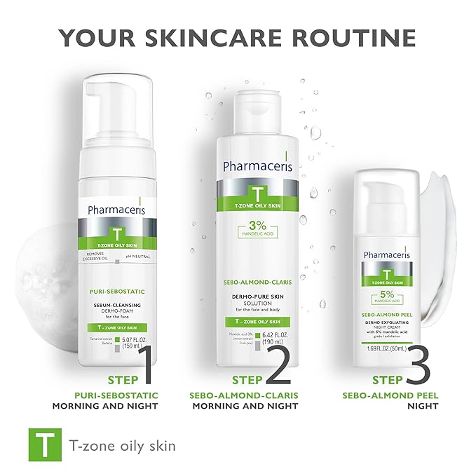 Sebum Cleansing Foam – Gentle Facial Cleanser Removes Excess Oil, Dirt & Makeup, Helps Unclog Pores, Shine Control Foaming Face Wash for Oily & Sensitive Skin, PURI-SEBOSTATIC, 5.07 fl oz