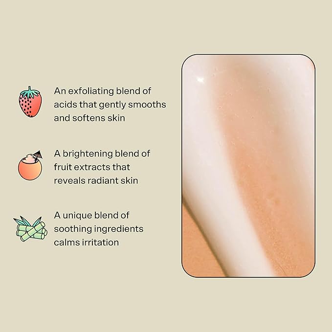 Bubble Skincare Moon Walk Exfoliating Face Serum - Gentle Facial Exfoliator & Pore Minimizer - Helps to Even Skin Tone & Reveal a Glowing Complexion - Suitable for All Skin Types (30ml)