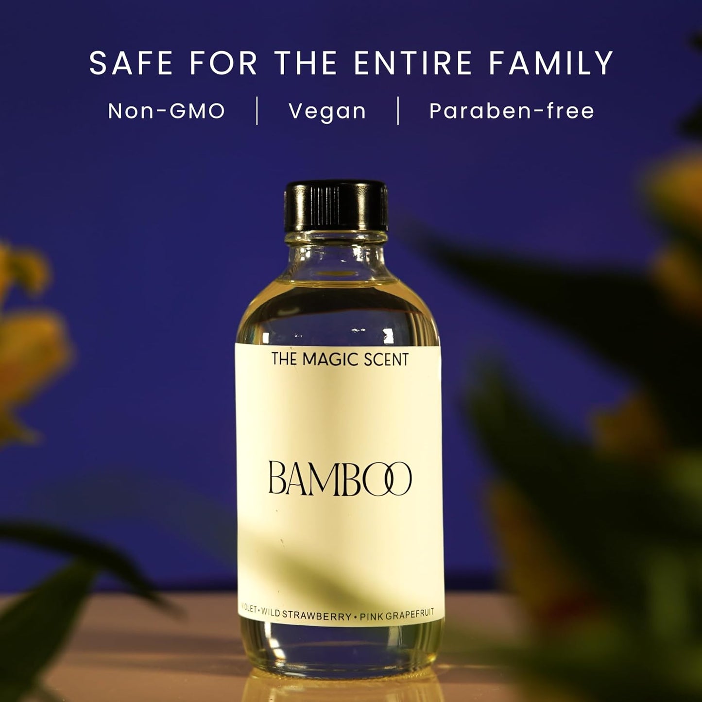 Bamboo Diffuser Oil - Hotel & Home Luxury Scents Inspired by The Four Seasons, Bora Bora - Diffuser Oil Scents for Home Designed for Use in All Diffusers - 16.9 fl oz, 500 mL