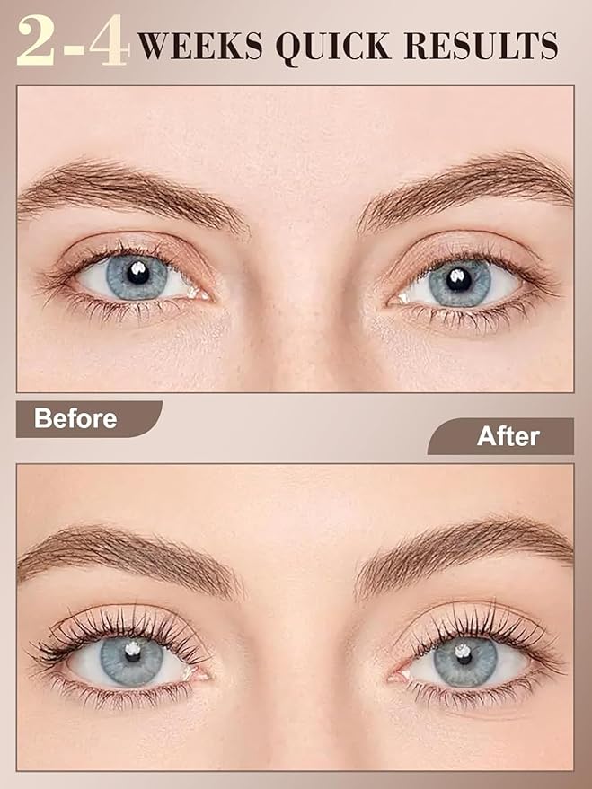 Lash Serum for Eyelash Growth - Natural Lash Enhancing Treatment for Thicker Longer Fuller Looking Eyelashes & Advanced Formula Vegan & Cruelty-Free for Sensitive Eyes, Nightly Use Girls (5ML)