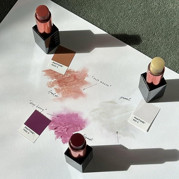 SOSHE Beauty - Peptide Glow Hydrating Lip Treatment | Intense Moisture | Peptides, Vitamin E, Hyaluronic Acid | Cruelty-Free, Certified Plastic Negative (Brûlée - Rose Mauve)