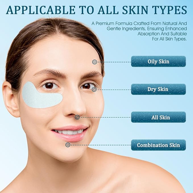 Under Eye Patches for Dark Circles, Eye Masks Gel - Reduce Puffiness and Fine Lines