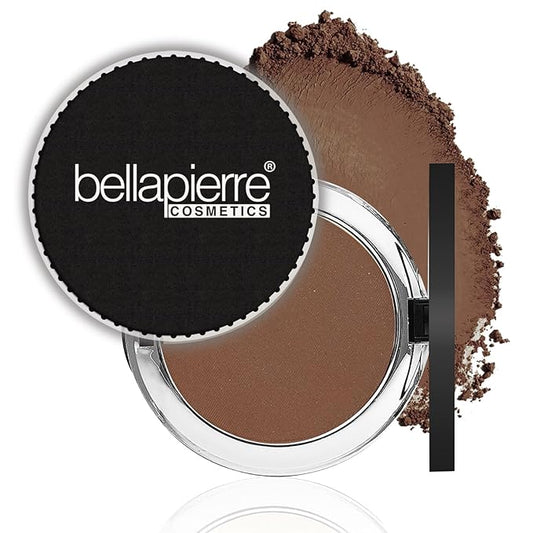 bellapierre Compact Mineral Foundation SPF 15 | Vegan & Cruelty Free Natural Makeup | Full Coverage Matte Foundation | Hypoallergenic | Oil & Talc Free - 0.35 Oz - Chocolate Truffle
