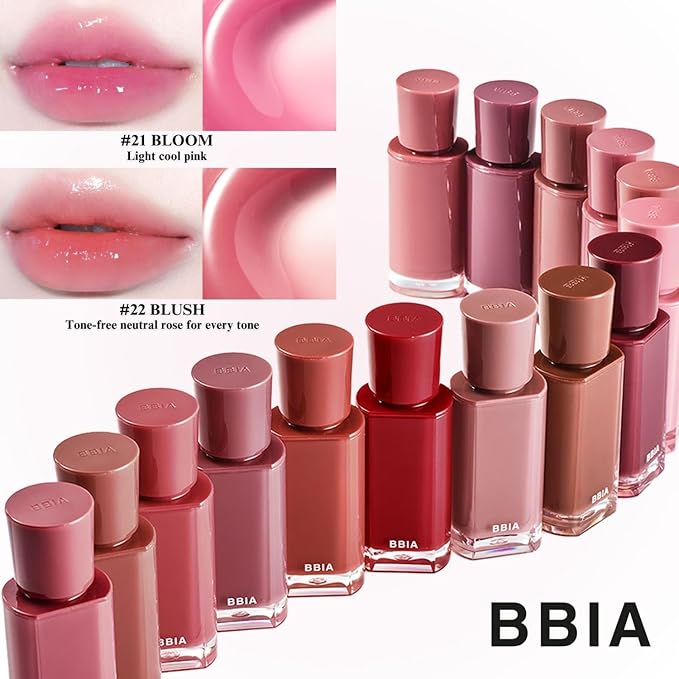 BBIA Glow Tint – Lip Plumping Volumizing Glossy & Glowy Lip Stain Naturally Moisturizing Comfortable Texture Lightweight Long-Lasting Vivid Color Non-Sticky Korean Makeup (20 PETAL, Pack of 1)