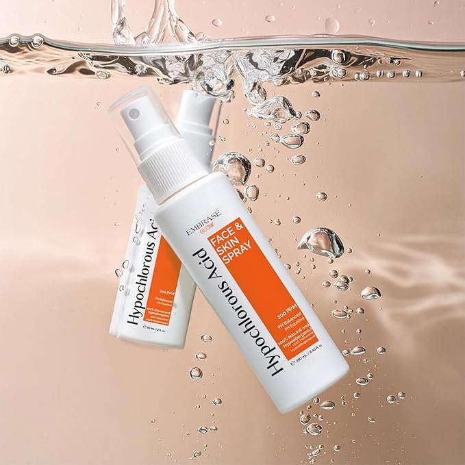 Hypochlorous Acid Spray for Face 0.02% - Cleansing Hypochlorous Solution - All Natural Face and Skin Spray (250ml)