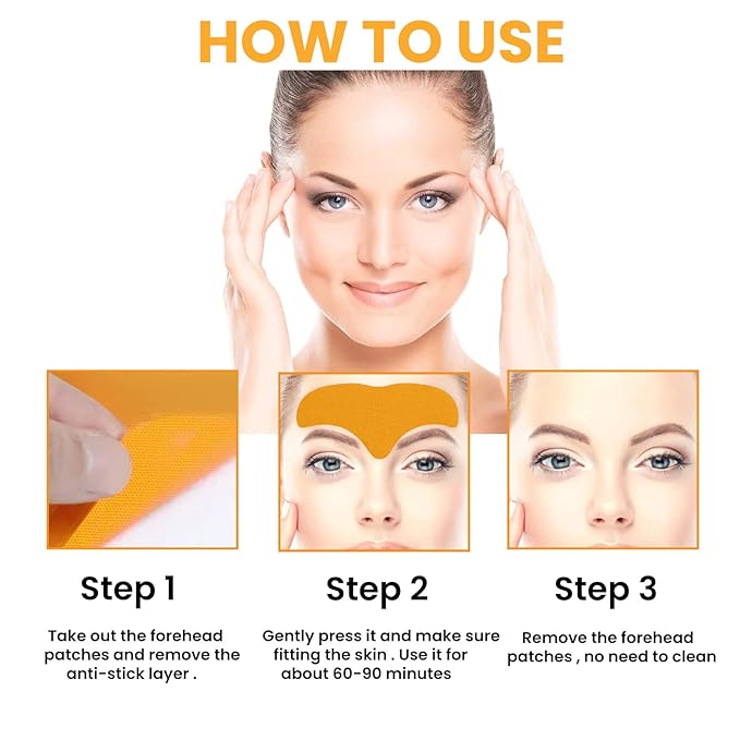 Forehead Wrinkle Patches Anti-wrinkle Pad Forehead Skin Lifting Firming Tightening Care Strips Removing Fine Lines Moisturizing