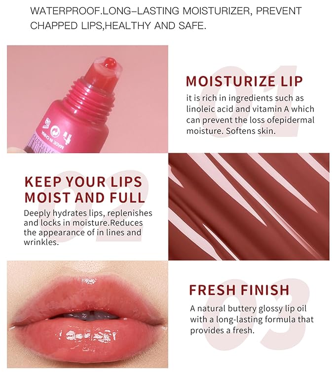 Lip Balm Set Tinted Lip Butter Plumper Gloss Clear Nourishing Waterproof Glossy Lip Gloss For Women