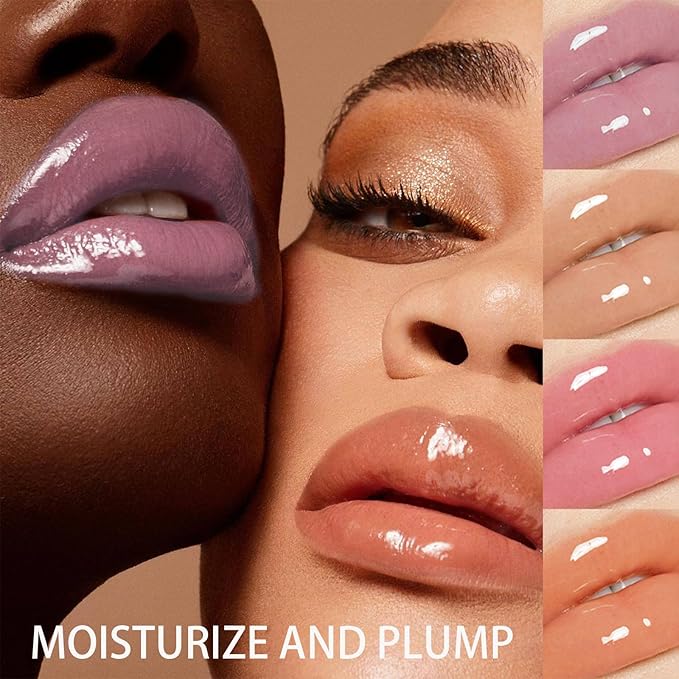 Hydrating Jelly Balm,Tinted Moisturizing Lip Balm For Dry Lips,Instantly Hydrate Lips Conditioning & Nourishing Lip Care Lip Moisturizer Fruit Lip Oil Lip Shine Jelly Lipstick(Strawberry)