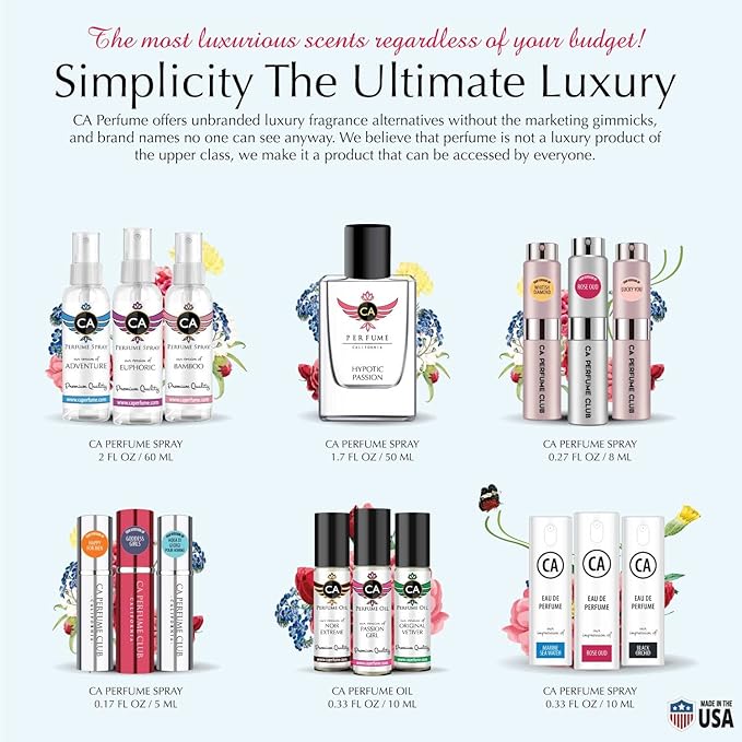 CA Perfume Impression of Obsessional Femme For Women Replica Fragrance Body Oil Dupes Alcohol-Free Essential Aromatherapy Sample Travel Size Concentrated Long Lasting Roll-On 0.3 Fl Oz/10ml