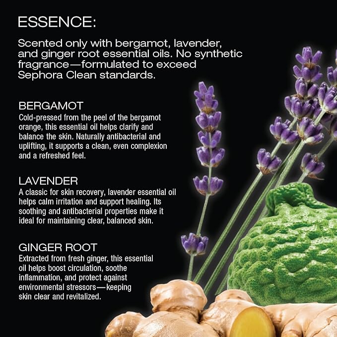 Juggernaut Men's Volcanic Sand Facial Scrub, Bergamot, Lavender and Ginger Root, 3.4 fl oz