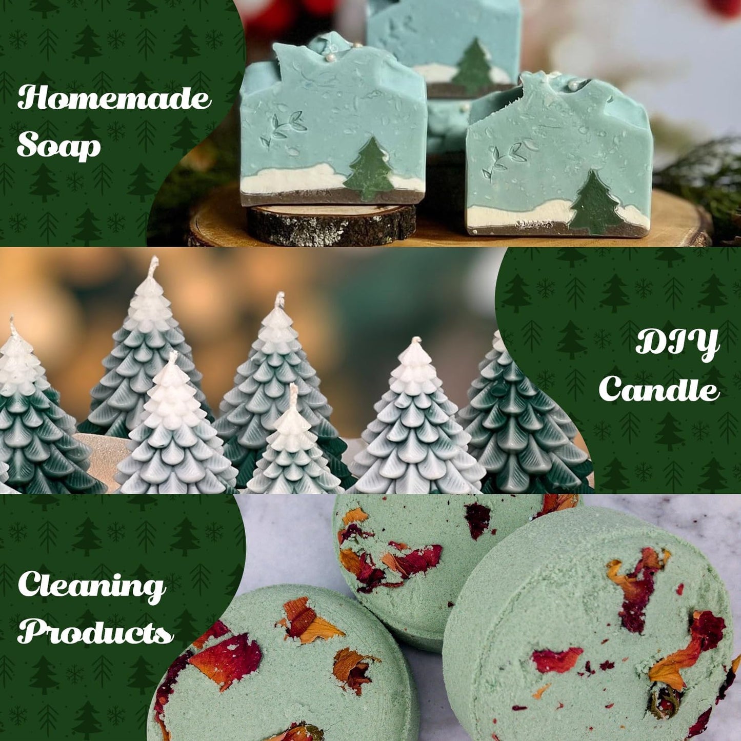 SALUBRITO Christmas Tree Essential Oil 4 Fl.Oz (120ml), Pure & Natural Fragrance Oils, Winter Essential Oil for Diffuser, Candle & Soap Making, Strong Scented Oil & Diffuser Oil