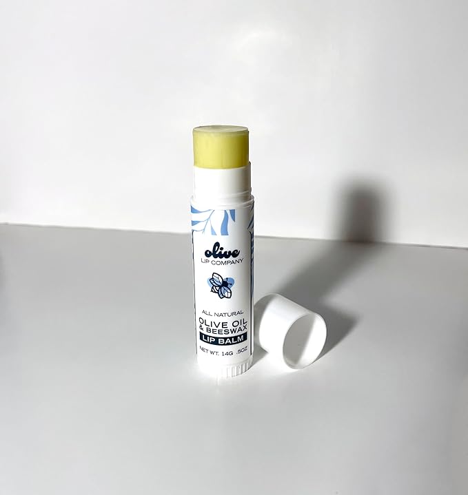 Hydrating Beeswax Lip Balm with Natural Olive Oil and Mango Butter, 0.5 oz. Tube, Clear Long Lasting Moisturizer for Dry, Cracked, Chapped Lips, Hydrating Skincare for Women, Men, Kids