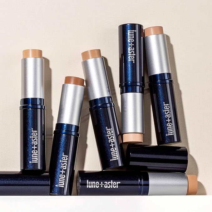 Lune+Aster Dawn to Dusk Foundation Stick - Light - A cream foundation stick infused with good-for-you ingredients that delivers long-lasting, undetectable coverage for a flawless complexion