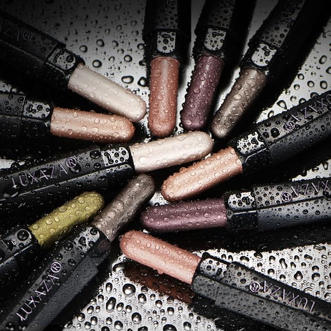Shimmer Eyeshadow Stick Makeup 6PCS Set, Pink Metallic Matte Cream Eye Shadow Eyeliner Brightener Pencil Crayon - DESERT WILD