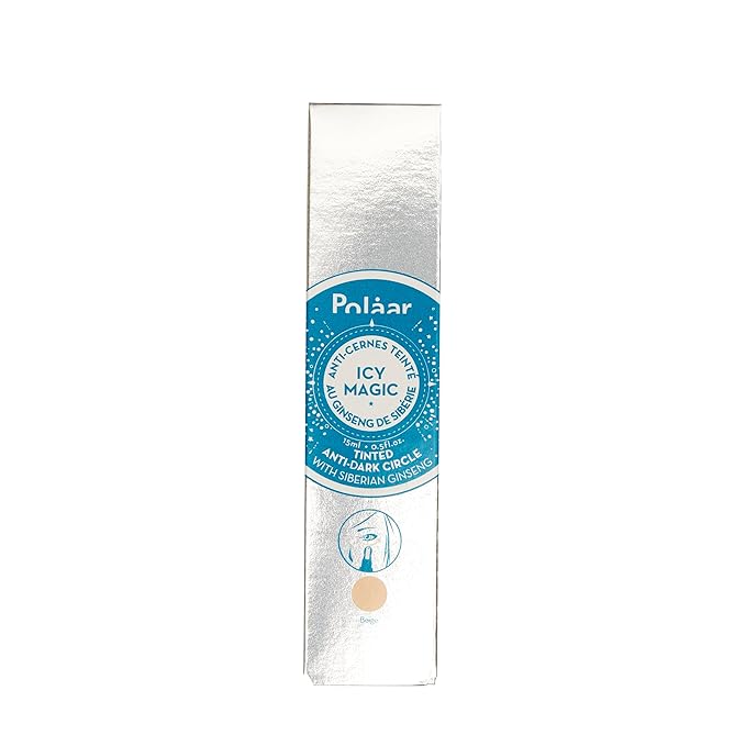 Polåar - Icy Magic Tinted Anti-dark Circles with Siberian Ginseng - Illuminates & smoothes eye contour - Universal shade - Fragrance-Free - 97% Natural, Vegan, Cruelty Free, Made in France - 0.4 Fl Oz