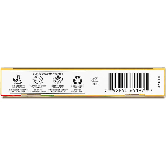 Burt's Bees Bee Mine Lip Balm Gift Set, Strawberry, Dragonfruit Lemon, Pomegranate and Watermelon, 4 Personalized Lip Balms, Pack May Vary