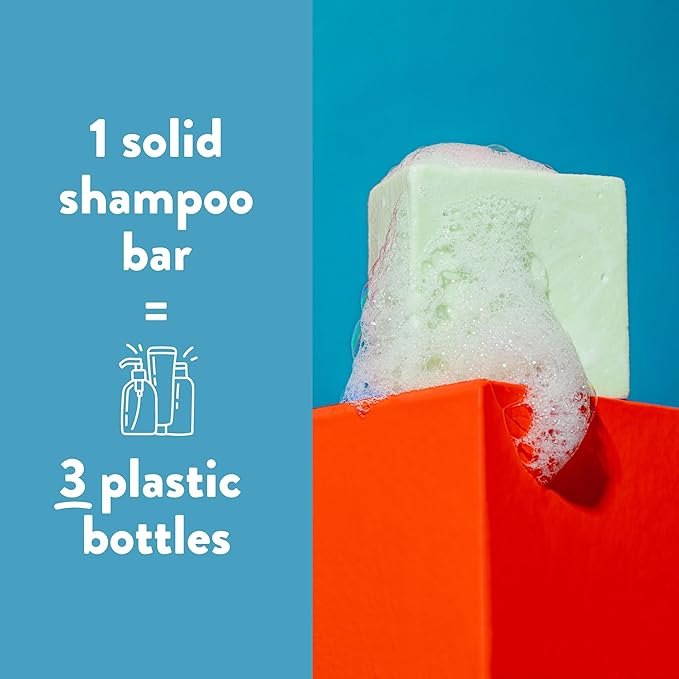 Ethique Curl Defining Solid Sulfate Free Shampoo Bar for Curly Hair - Professor Curl - Vegan, Eco-Friendly, Plastic-Free, Cruelty-Free, 3.88 oz (Pack of 1)