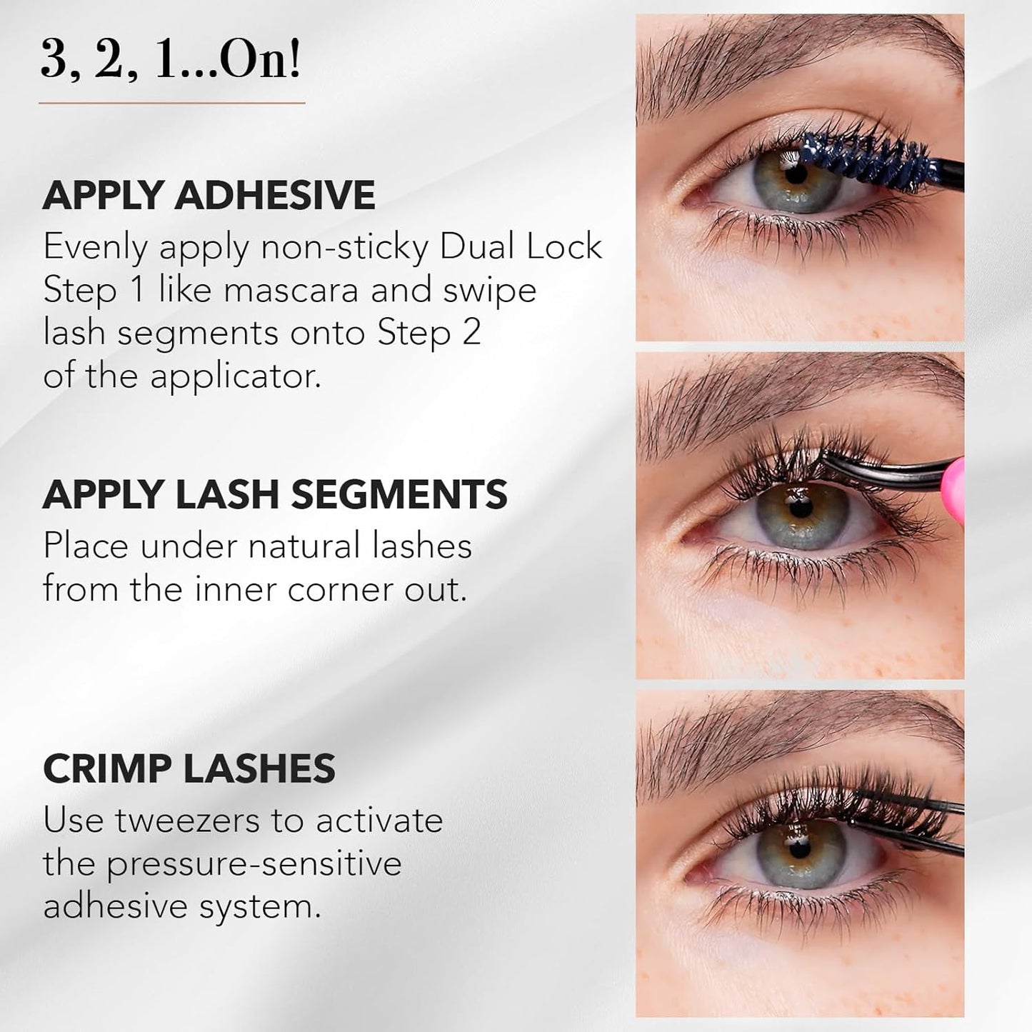 Pro Lash SoftWear Clean Girl Mini Lash Clusters Kit - Natural-Looking, Lightweight Lashes - 7-Day Cluster Eyelash Extensions - False Eyelashes Plus Adhesive and Tweezers - Doll Eye No. 38