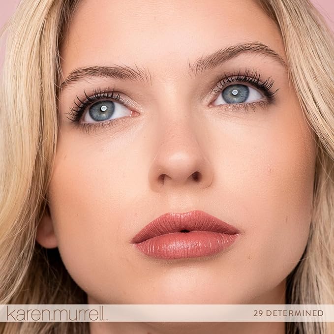 Karen Murrell - Natural Lip Stick - Lipstick 29 Determined - Nude Lipstick - Matte Finish, 100% Natural Ingredients, Moisturizes & Hydrates Lips - Paraben & Cruelty Free