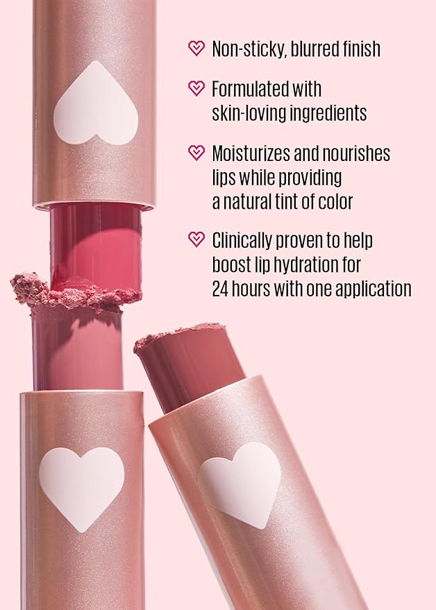 Kaja Love Blur Lip Balm - 02 Sweet Bestie | Soft & Comfort Semi-Matte Blurring Daily Color Lip Balm | Shea Butter, Avocado Oil, Citrus Unshiu Peel Extract, Vitamin E Infused| 4g / 0.14oz.