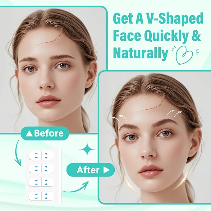 Face Lift Tape Invisible, Facelift Tape for Face, Neck Strips Lift Turkey Neck, Skin Lifting Tapes V Edge Patches for Wrinkle, Jowl, Eye, Double Chin, Loose Sagging Skin (1 Count (Pack of 200))