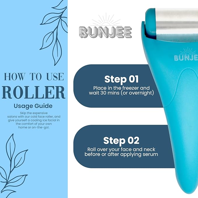 Bunjee Ice Roller For Face Eyes Wrinkles Puffiness Skin Care Beauty Product Men & Women Gift